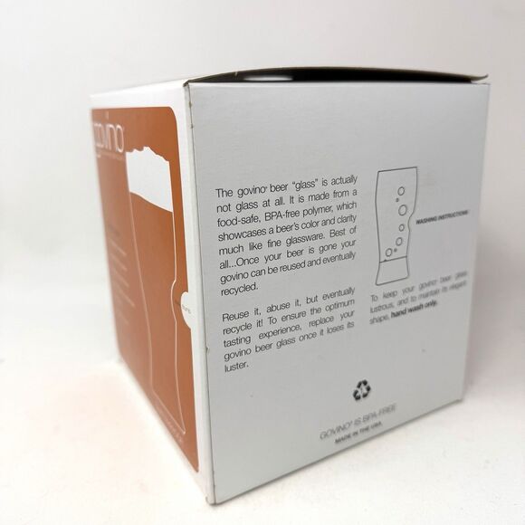 Set of 4 GOVINO Go Anywhere 16 oz Beer Glasses New in Package *Multiple Sets - Picture 5 of 9